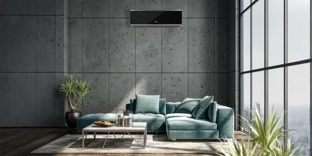 Klimatyzator AUX Halo Deluxe w salonie
